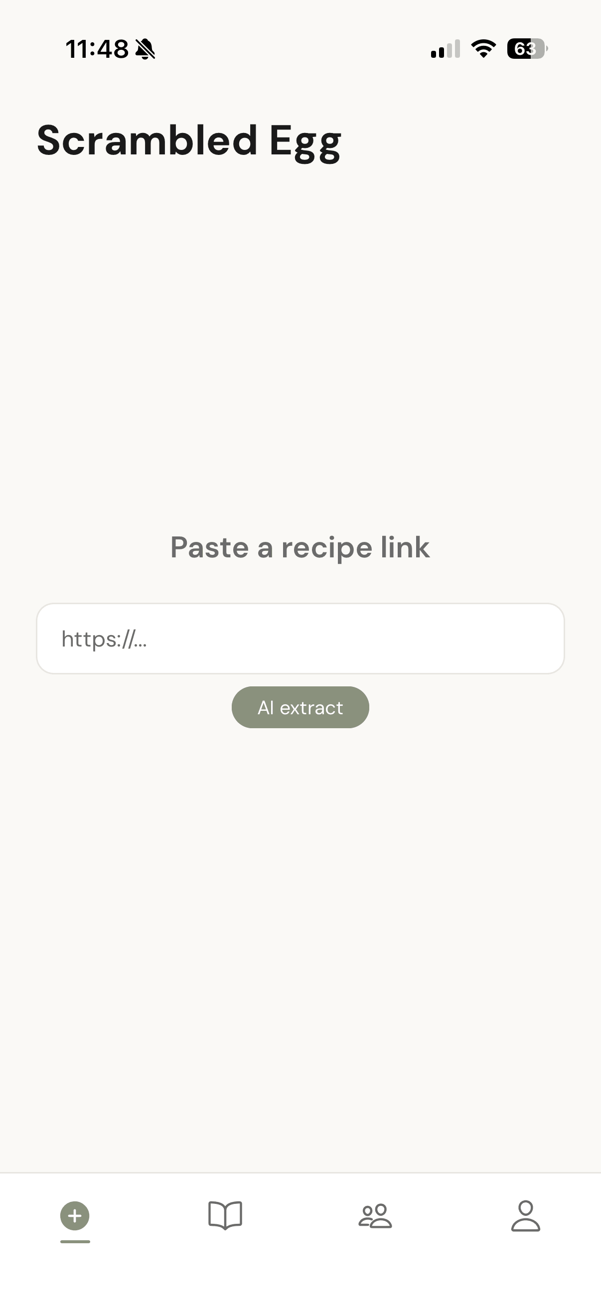 Import · the home screen